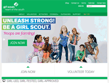 Tablet Screenshot of girlscoutshs.org